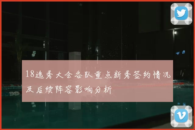 18选秀大会各队重点新秀签约情况及后续阵容影响分析