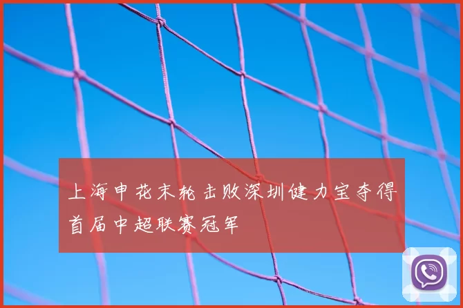 上海申花末轮击败深圳健力宝夺得首届中超联赛冠军